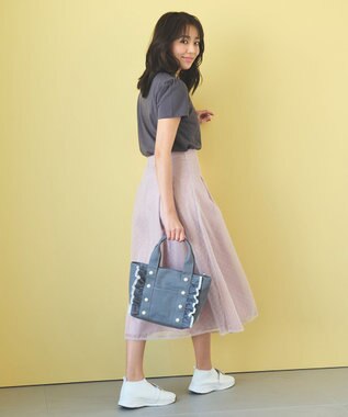 Feroux ダイヤチュール スカート ピンク系