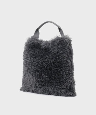 GRACE CONTINENTAL ファービッグトート チャコール