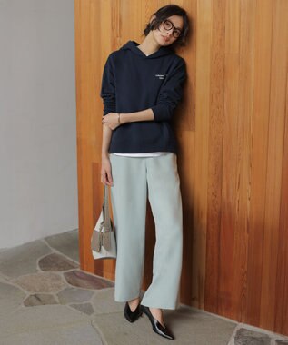 J.PRESS LADIES 【WEB限定】ロゴ裏毛 パーカー 【WEB限定】ネイビー系