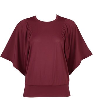 CW-X 【WOMEN】 CW-X レディース トップス 吸汗速乾(本体) 半袖(5分袖) Uネック スポーツ DLY175 /ワコール バイオレット