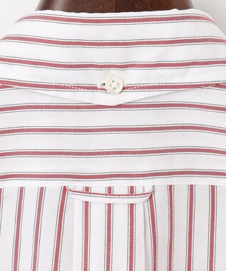 J.PRESS MEN ドビーマルチストライプ シャツ レッド系1