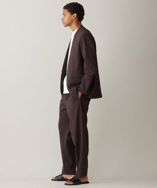 UNFILO MENS TENNEN TOUCH ノーカラージャケット [24年春夏商品] ブラウン