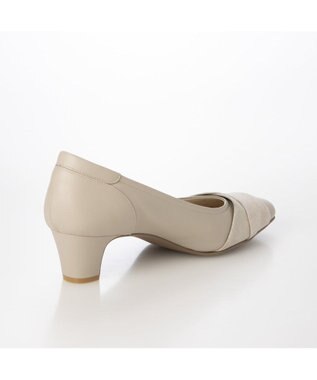 Riz raffinee <Riz raffinee>【3E】スクエアトゥパンプス ライトベージュ