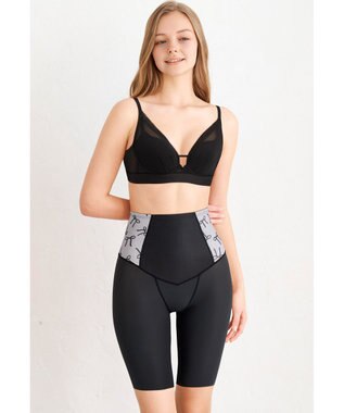 WACOAL ガードル 【肌リフト】 下半身のたるみをリフトアップ スリムなシルエット ロング丈 一枚ばき可能 Qサイズまで対応 大きいサイズ レディース GRC424 /ワコール ダークブラウン