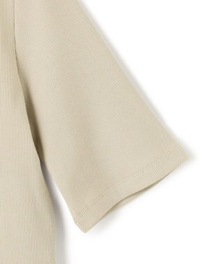 UNFILO テレコ ハーフスリーブTシャツ グレージュ