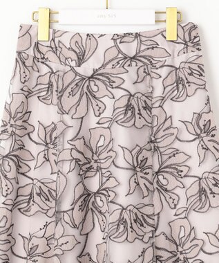 ANY SIS S 【洗える】Nobleエンブロイダリー スカート アイボリー系