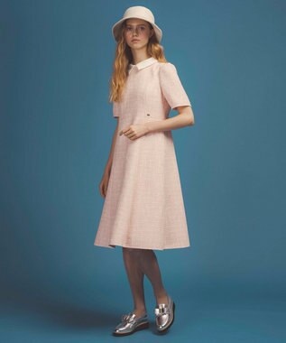 TOCCA 【洗える・消臭】 TWEED BLOSSOM ドレス ピンク系5