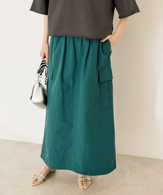 AMERICAN HOLIC ドロストカーゴタイトスカート Blue Green