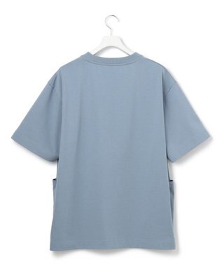 J.PRESS YORK STREET 【UNISEX】ワンポイントプリント Tシャツ ダルブルー系
