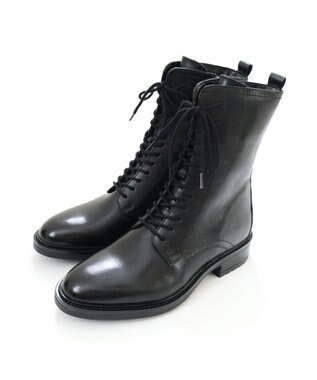 Pointer 本革レースアップブーツ ブラック