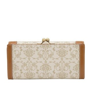 ANNA SUI リーブル 口金長財布 ベージュ