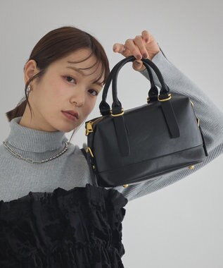 earth music&ecology ウ゛ィンテージライクボストンバッグ Black