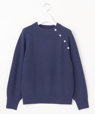 J.PRESS LADIES 【洗える】CASHBIT NEO ボトルネック ニット ブルー系