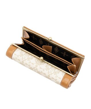 ANNA SUI リーブル 口金長財布 ベージュ