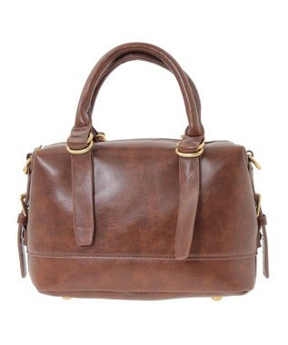 earth music&ecology ウ゛ィンテージライクボストンバッグ Light Brown