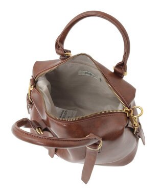 earth music&ecology ウ゛ィンテージライクボストンバッグ Light Brown