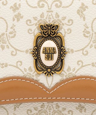 ANNA SUI リーブル 口金長財布 ベージュ