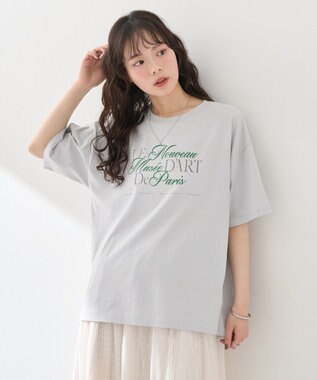 earth music&ecology Ｌｅ　ｎｏｕｖｅａｕスリットＴ Gray