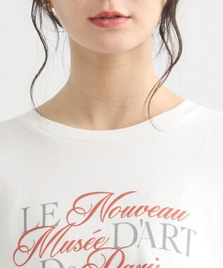 earth music&ecology Ｌｅ　ｎｏｕｖｅａｕスリットＴ Off White