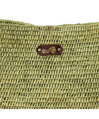 IBIZA ラフィア　ショルダーバッグ（草木染め） カーキ