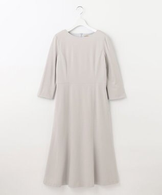 自由区 【洗える】WASHABLEPONTE ワンピース ライトグレー系