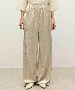 NAVE 【ReNAVE】クラッシュベロア パンツ ライトベージュ系