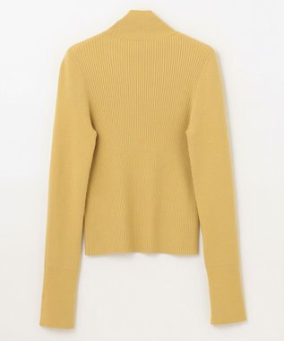 GRACE CONTINENTAL ビジューリブニットトップ イエロー