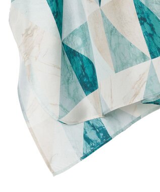 JOSEPH マーブルプリント　シルクシャツ Lagoon combo