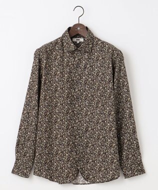 【サスティナブル素材】フラワーモチーフプリント シャツ