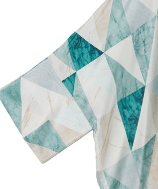 JOSEPH マーブルプリント　シルクシャツ Lagoon combo