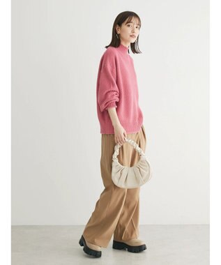 Green Parks 洗える　カノコ編みニットプルオーバー Pink