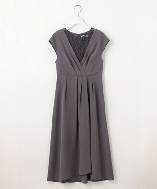 ANY SIS 【Lily Calin】カシュクールタック ドレス スレート