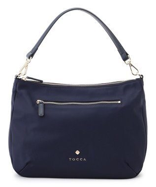 TOCCA CUSHION SILHOUETTE NYLON BAG マルチWAY バッグ ネイビー系
