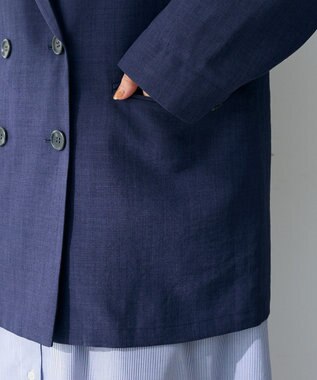 Green Parks オーバーサイズＷ釦ライトジャケット Navy