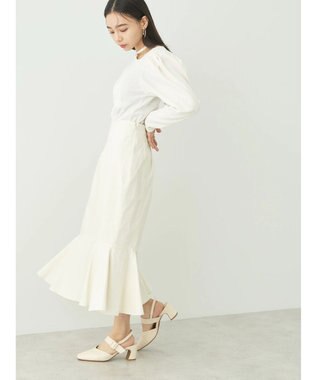 earth music&ecology ＯＲｉｅｎｔａｌＴＲａｆｆｉｃ　スクエアトゥパンプス Ivory