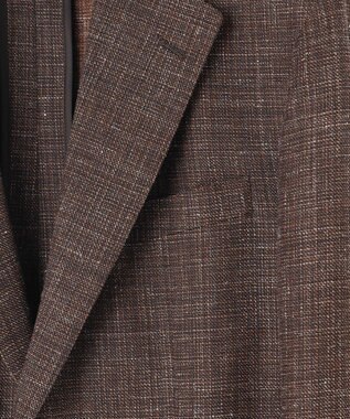 J.PRESS MEN 【WEB・一部店舗限定】フレーキーシルクリネン ジャケット ブラウン系