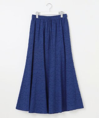 23区 L 【SLOW/一部店舗限定】コットンジャカード スカート ブルー系