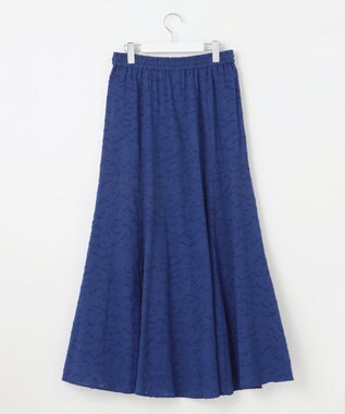 23区 L 【SLOW/一部店舗限定】コットンジャカード スカート ブルー系