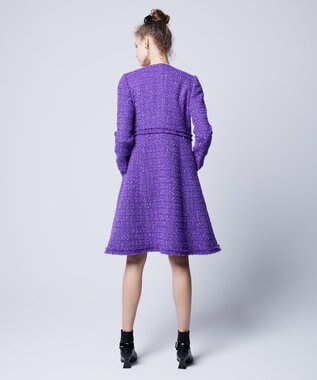 TOCCA 【消臭】SWEET TWINKLE ツイードコート パープル系