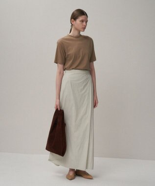 ATON HAND DYED NYLON | ラップスカート GRAY
