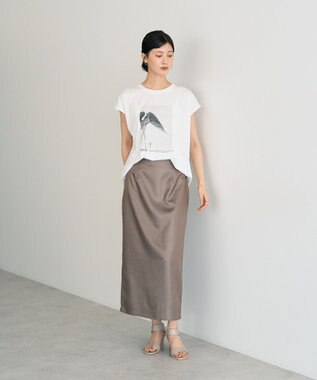 YECCA VECCA フォトプリントノースリーブTee Off White