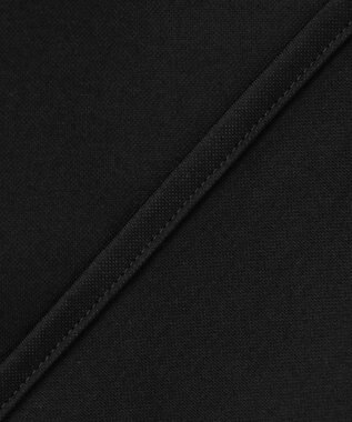 ICB 【洗える】コンパクトモクロディ バンドカラーカットソー［ボールチェーン］ ブラック系