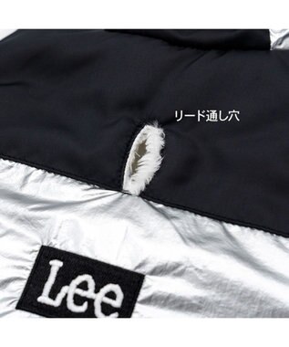 PET PARADISE Lee フード付 綿入れベスト 《シルバー》 中型犬 大型犬 シルバー×ブラック