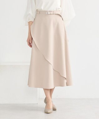 earth music&ecology ベルト付きアシンメトリースカート