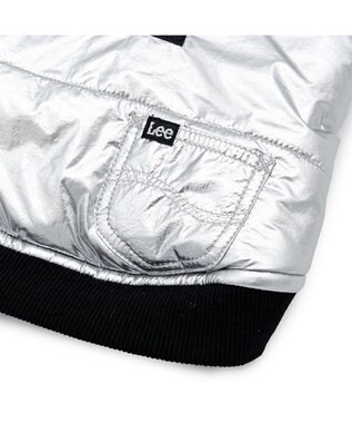 PET PARADISE Lee フード付 綿入れベスト 《シルバー》 中型犬 大型犬 シルバー×ブラック