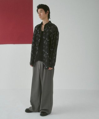 WEGO シアーパターンBIGシャツ（LS） 柄1