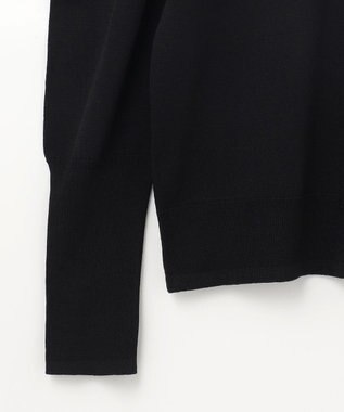 GRACE CONTINENTAL タックスリーブニットトップ ブラック