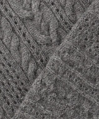 自由区 S 【SHIHOさん着用】ラメフォックスケーブル ニット グレー