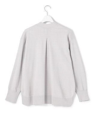 J.PRESS YORK STREET 【WOMEN】シアーカーディガン ライトグレー系