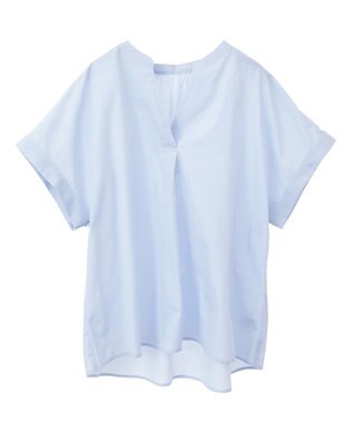 AMERICAN HOLIC スキッパー半袖シャツ Sax